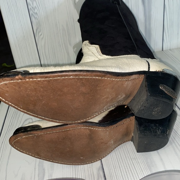 Vintage Code West Cowhide print Boots - Picture 6 of 7